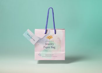 Psd Gravity Shopping Bag Mockup