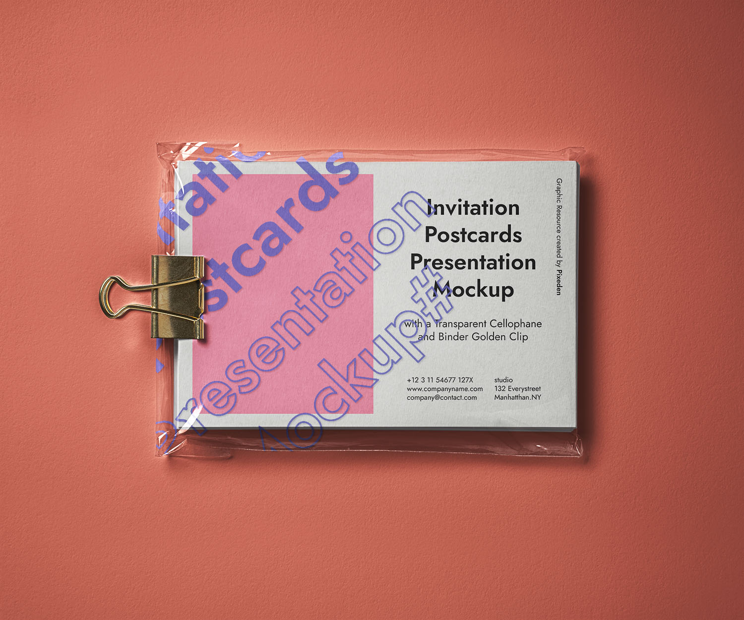 Psd Postcard Mockup