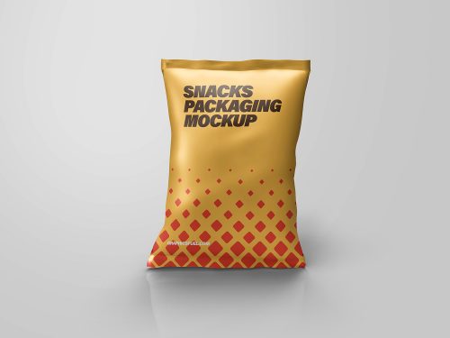 Snacks Pack Pouch Mockup