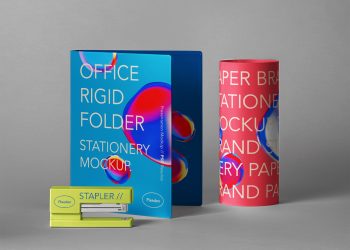 Stationery Psd Folder Mockup