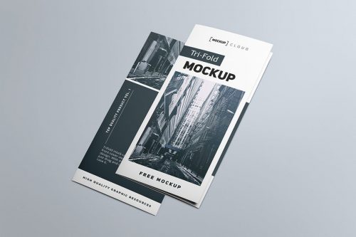 Tri-Fold Brochure Free Mockup