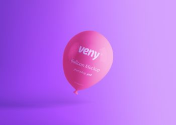 Balloon Free PSD Mockup