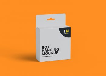 Box Hanging Free Mockup