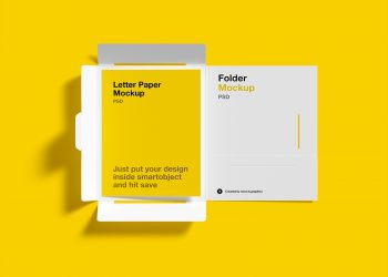 Brochure Folder Letter Free Mockups