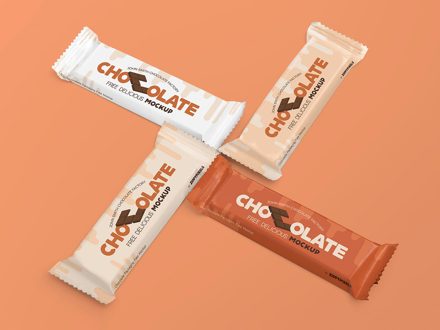 Chocolate Bar Packaging Free Mockup - Free Mockup World