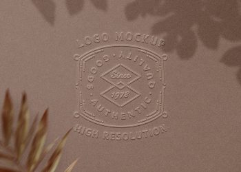 Embossed Logo Free Mockup