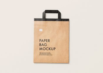 Flattened Paper Bag Free Mockup