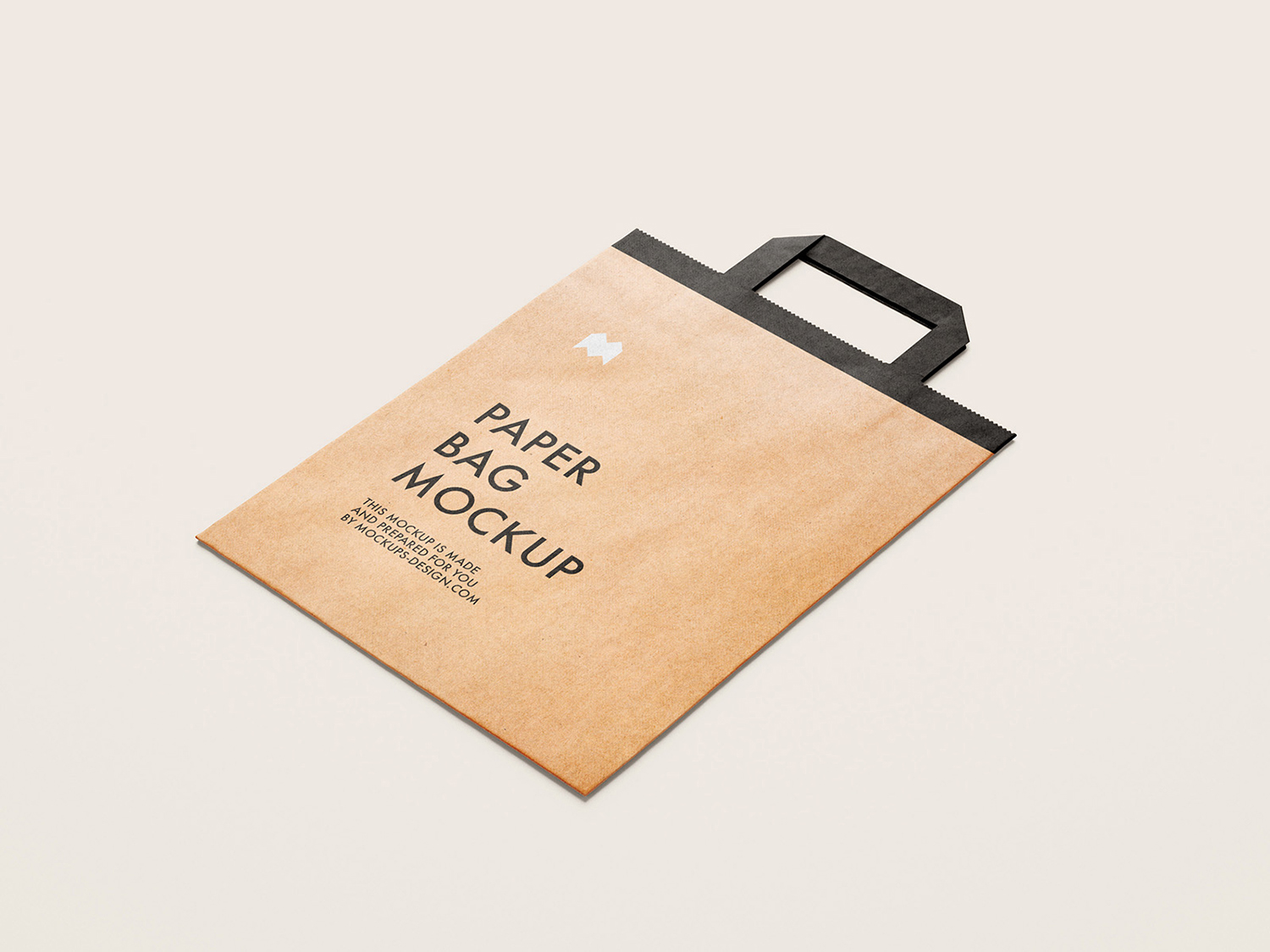 Flattened Paper Bag Free Mockup