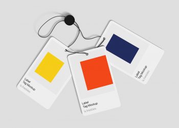 Free 3 Label Tag Mockups