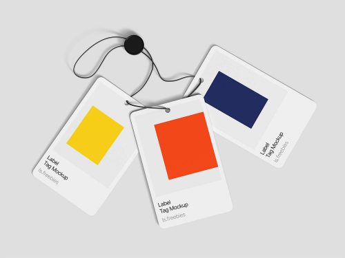 Free 3 Label Tag Mockups