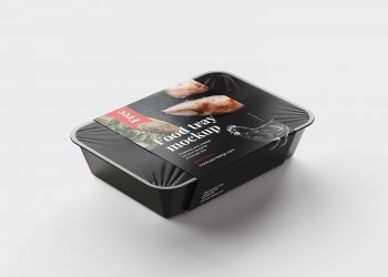 Free Food Tray Mockup