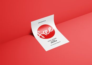 Free Half Page Flyer Mockup