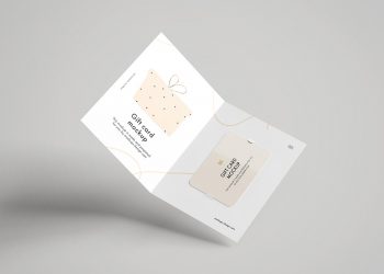 Gift Card Presentation Free Mockup