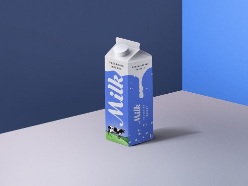 Milk Packaging Free Mockup