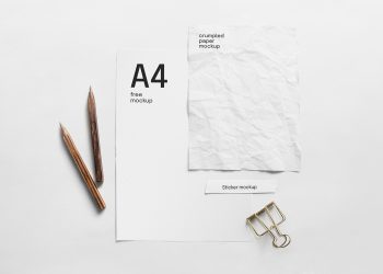 Paper Composition Free Mockup