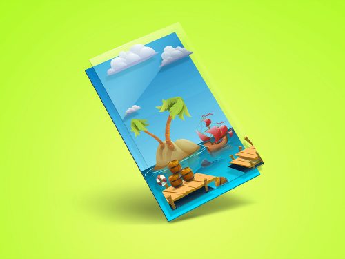 Perspective App Screen Free Mockup