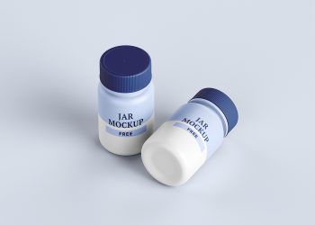 Free Pharmaceutical Jar Mockup