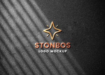 Stone Emboss Logo Mockup