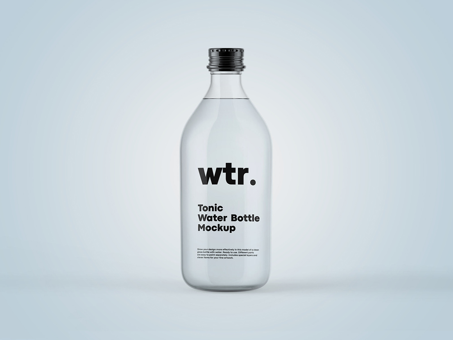 Tonic Bottle Free Mockup