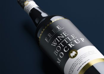 Wine Bottle Mockup Free