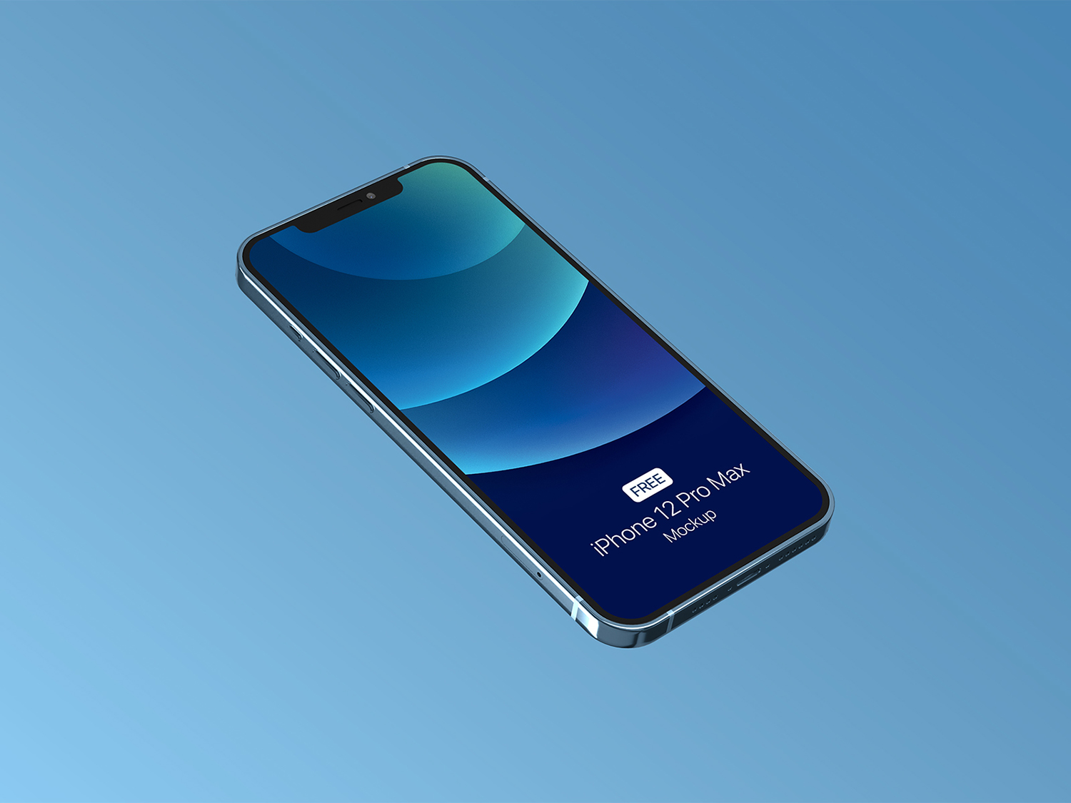 iPhone 12 Pro Free PSD Mockup