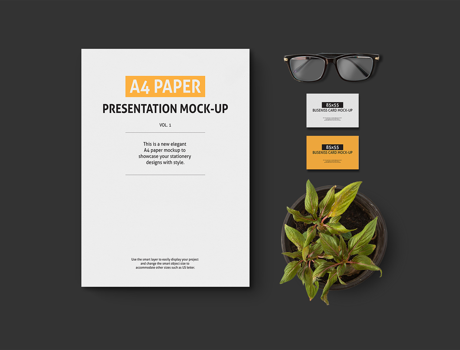 A4 Paper Presentation Free Mockup