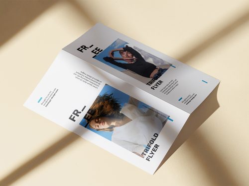 Bi-Fold DL Flyer Free Mockup