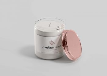 Branded Candle Free Mockup