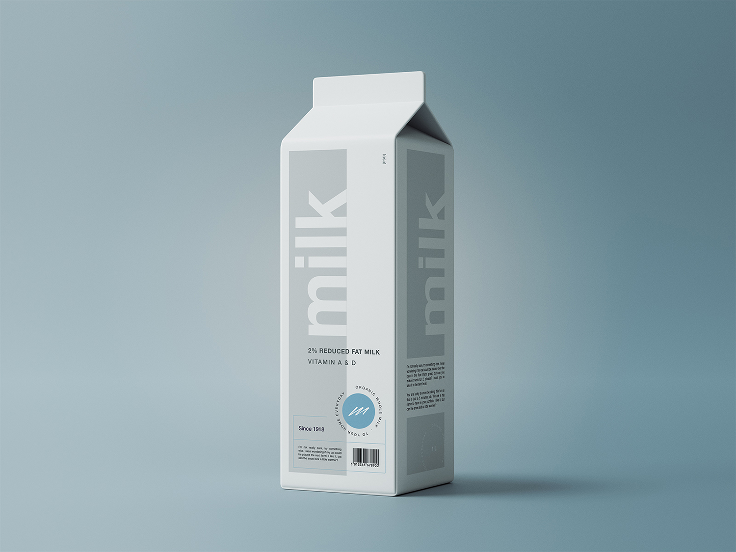 Drink Carton Packaging Mockup