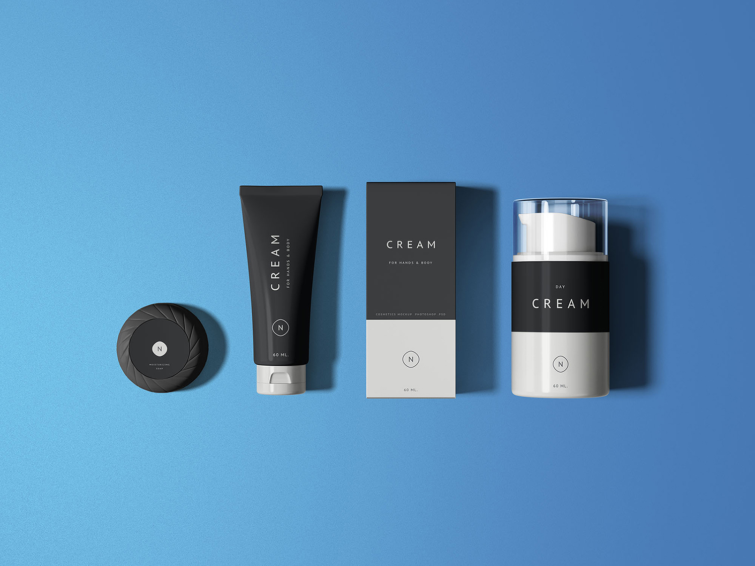 Essential Cosmetics Packaging Mockup