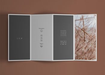 Free 4-Fold Brochure Mockup