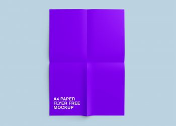 Free A4 Paper Flyer Mockup