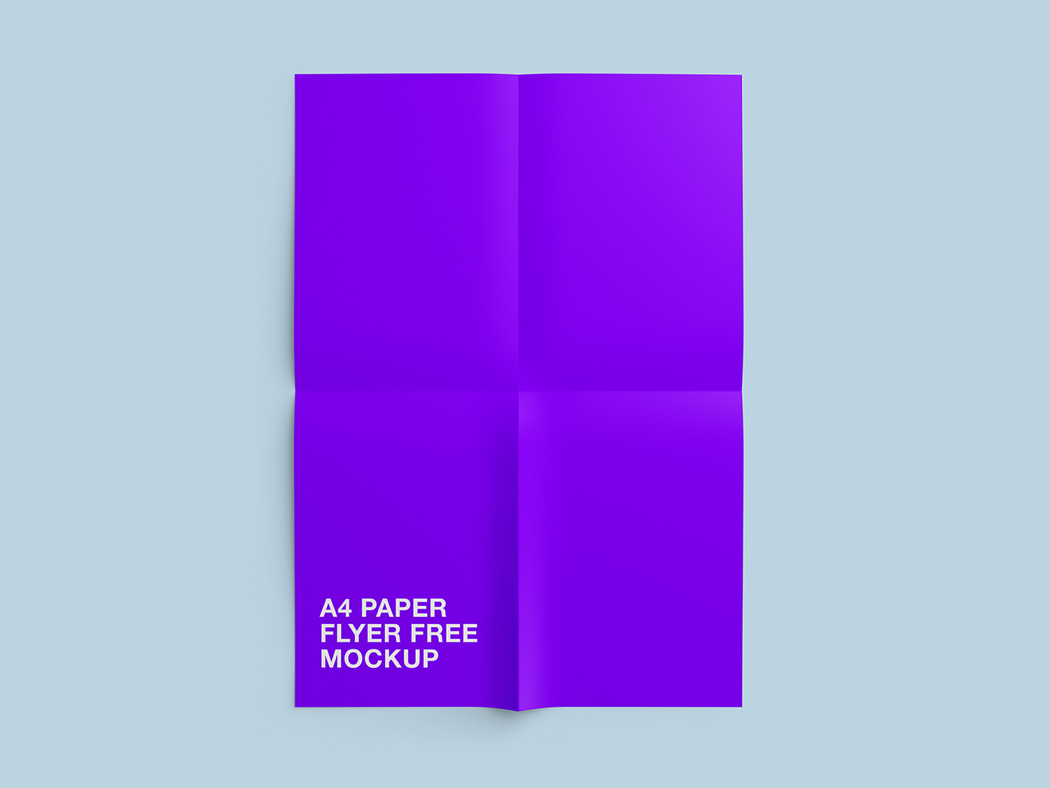 Free A4 Paper Flyer Mockup