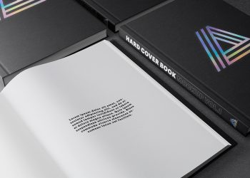 Free Hardcover Book Mockup