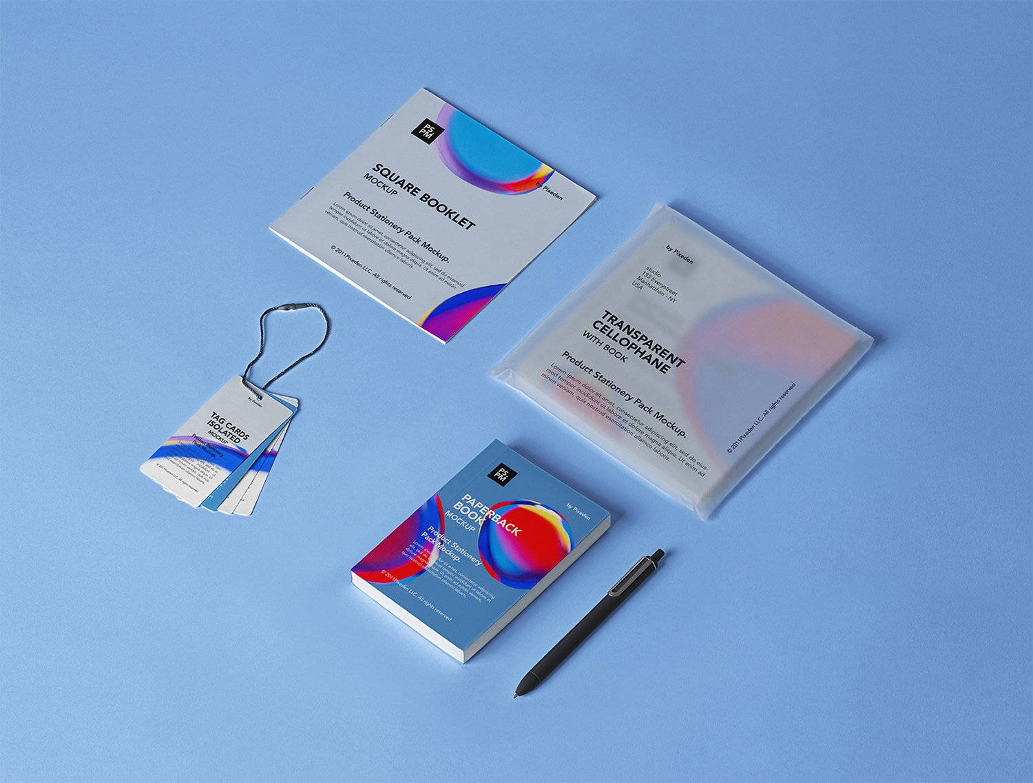 Free Product Stationery Mockup Set