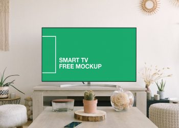 Free Smart TV Screen Mockup