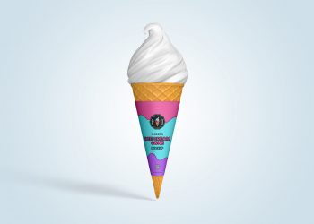 Ice Cream Cone Mockup