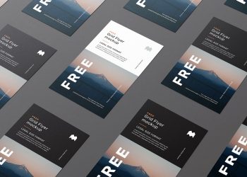 Legal Size Flyer Grid Free Mockup