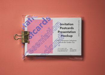 PSD Postcard Free Mockup Presentation