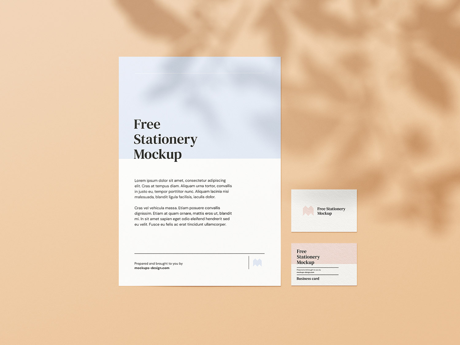 Simple Stationery Free Mockup