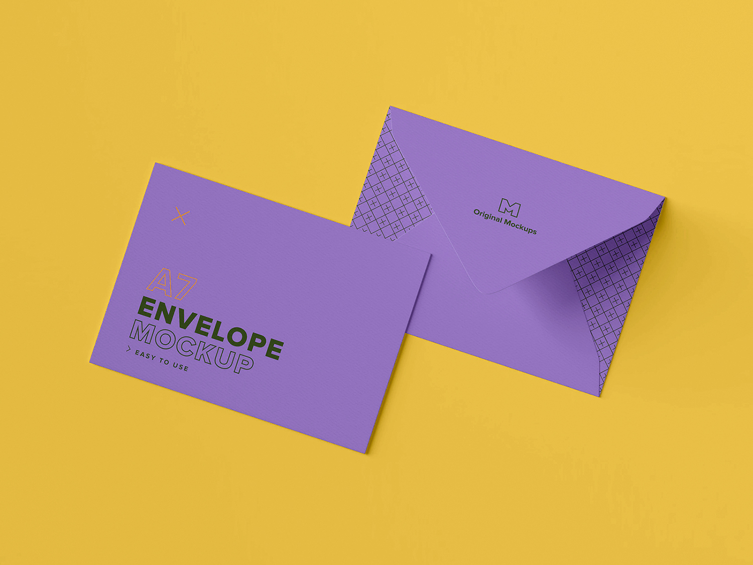 A7 Envelope PSD Free Mockup