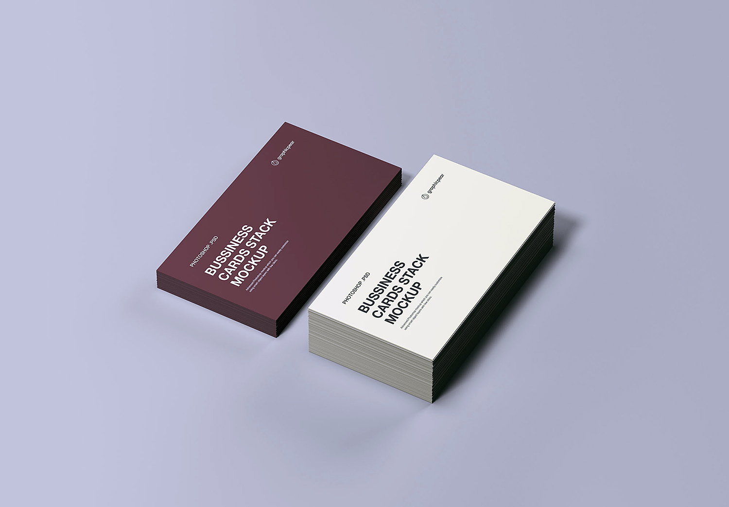 Business Cards Stack Mockup