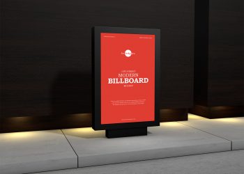 City Street Modern Billboard Free Mockup