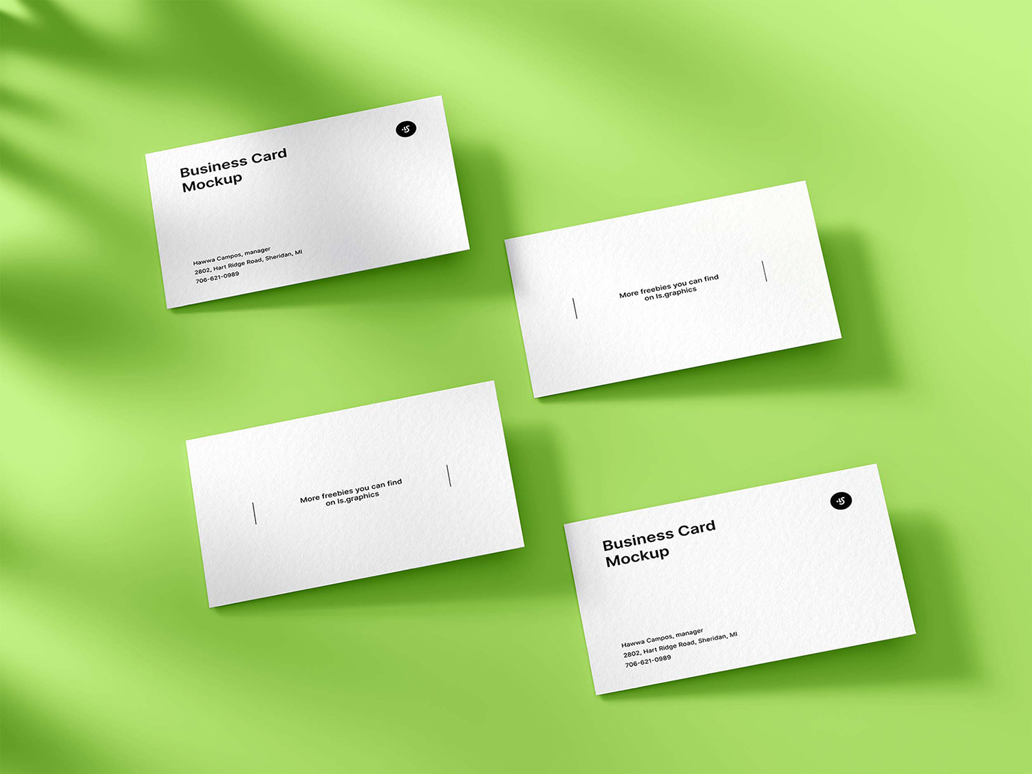 Classic Business Cards Free Mockup