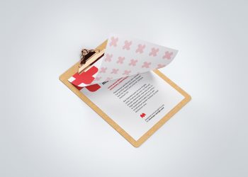 Clipboard Free Mockup PSD