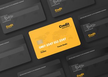 Credit Cards Gift Cards Free Mockup 01