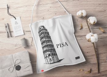 Fabric Bag Free Mockup Top View