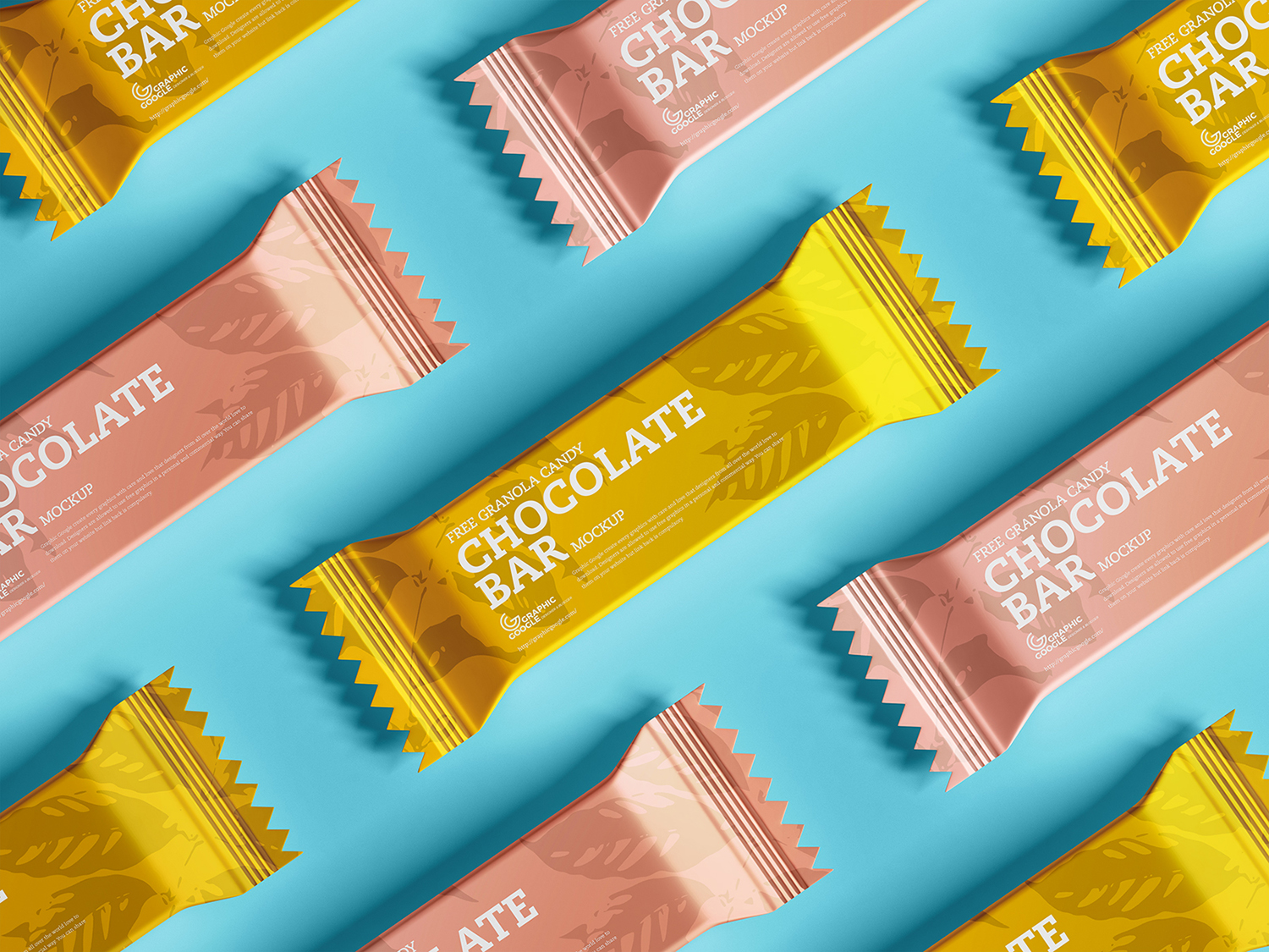 Free Chocolate Bar Mockup