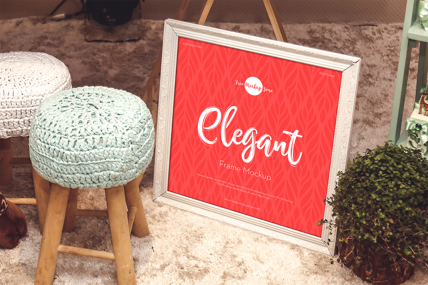 Free Elegant Frame Mockup Design