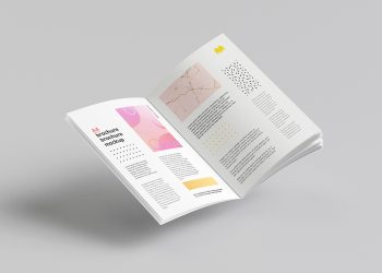 Free Floating A4 Brochure Mockup